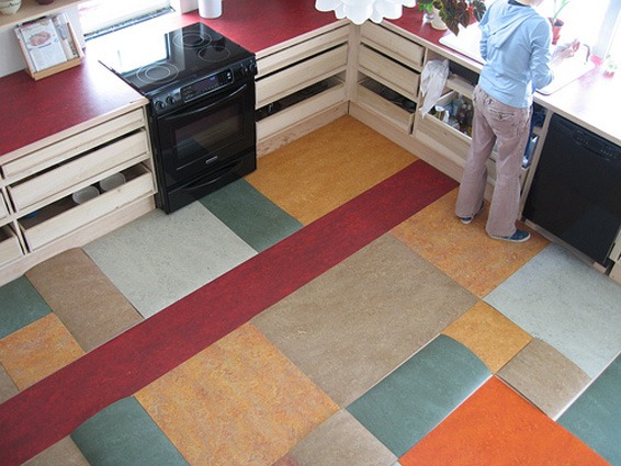 pavimento linoleum cucina